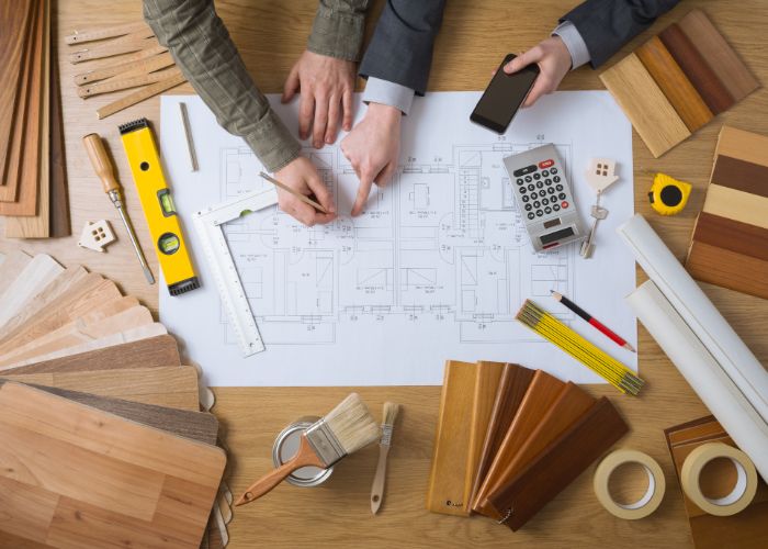 Plans created by a residential architect in Kansas City.